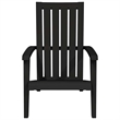 vidaXL Patio Adirondack Chairs 2 pcs Black Polypropylene