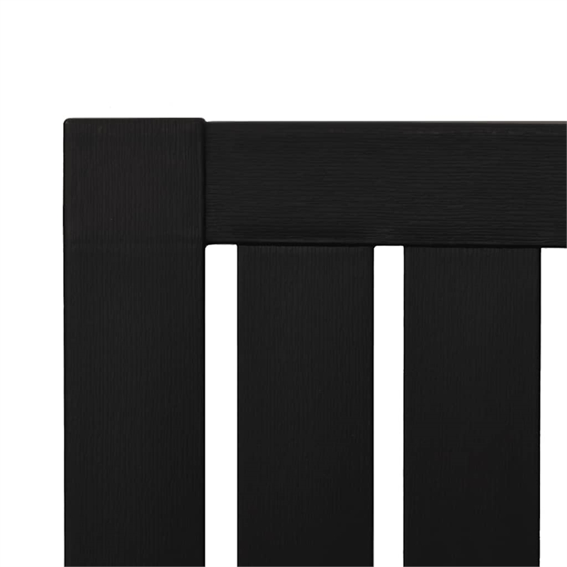 vidaXL Patio Adirondack Chairs 2 pcs Black Polypropylene