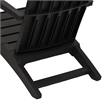 vidaXL Patio Adirondack Chairs 2 pcs Black Polypropylene