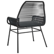 vidaXL Patio Chairs 2 pcs with Cushions Black Poly Rattan