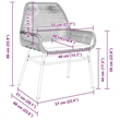 vidaXL Patio Chairs 2 pcs with Cushions Black Poly Rattan