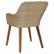 vidaXL Garden Chair 2 pcs Beige Poly Rattan