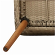 vidaXL Garden Chair 2 pcs Beige Poly Rattan
