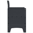 vidaXL Garden Chair 2 pcs Anthracite Polypropylene