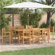 vidaXL Chair 8 pcs Brown Solid Teak Wood