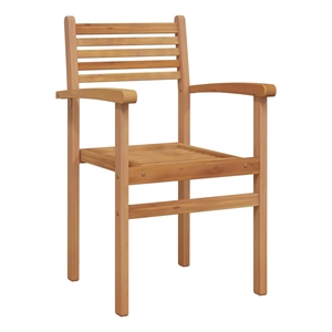 vidaXL Chair 8 pcs Brown Solid Teak Wood