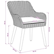 vidaXL Garden Chair 2 pcs Black Poly Rattan