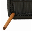 vidaXL Garden Chair 2 pcs Black Poly Rattan