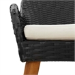 vidaXL Garden Chair 2 pcs Black Poly Rattan