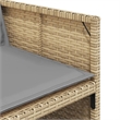 vidaXL Patio Chairs with Cushions 4 pcs Mix Beige Poly Rattan