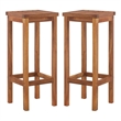 vidaXL Bar Chairs 2 pcs Solid Acacia Wood