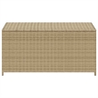 vidaXL Garden Storage Box Mix Beige 50.2 Gal Poly Rattan