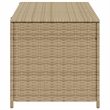vidaXL Garden Storage Box Mix Beige 50.2 Gal Poly Rattan