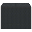 vidaXL Garden Storage Box Black 76.9 Gal Poly Rattan