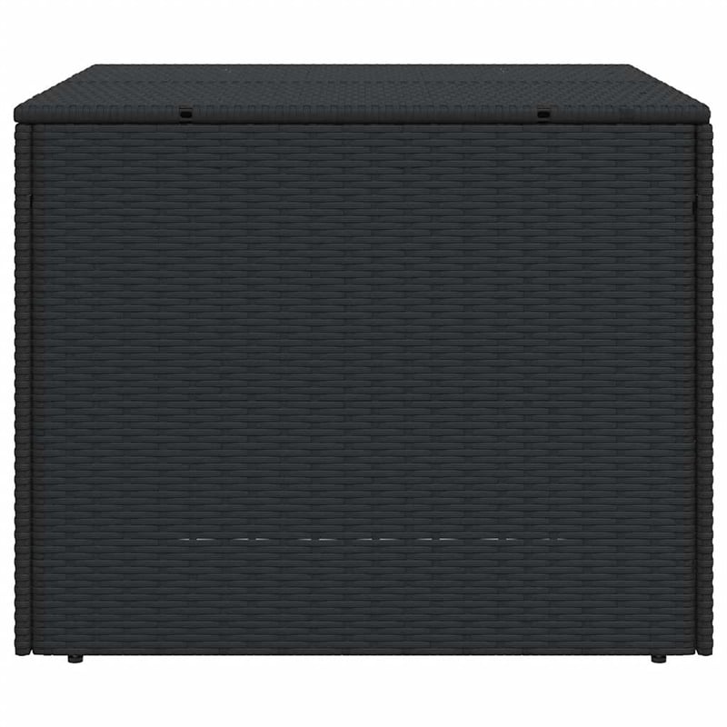 vidaXL Garden Storage Box Black 76.9 Gal Poly Rattan