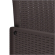 vidaXL Garden Chair 4 pcs Brown Polypropylene