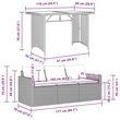 vidaXL 2 Piece Patio Dining Set with Cushions Beige Poly Rattan