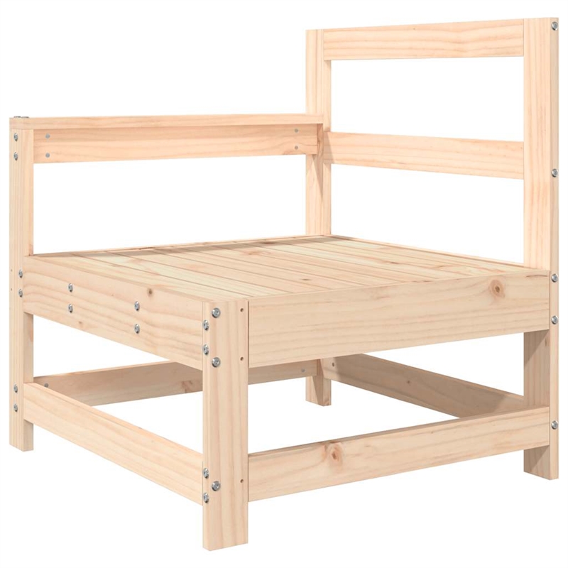 vidaXL Patio Chair with Cushions Solid Wood Pine
