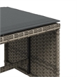 vidaXL Patio Stools with Cushions 4 pcs Gray 15.7