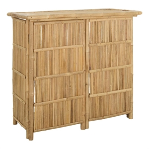 vidaXL Outdoor Bar Table Natural 45.28 x 21.65 x 41.34 in Bamboo