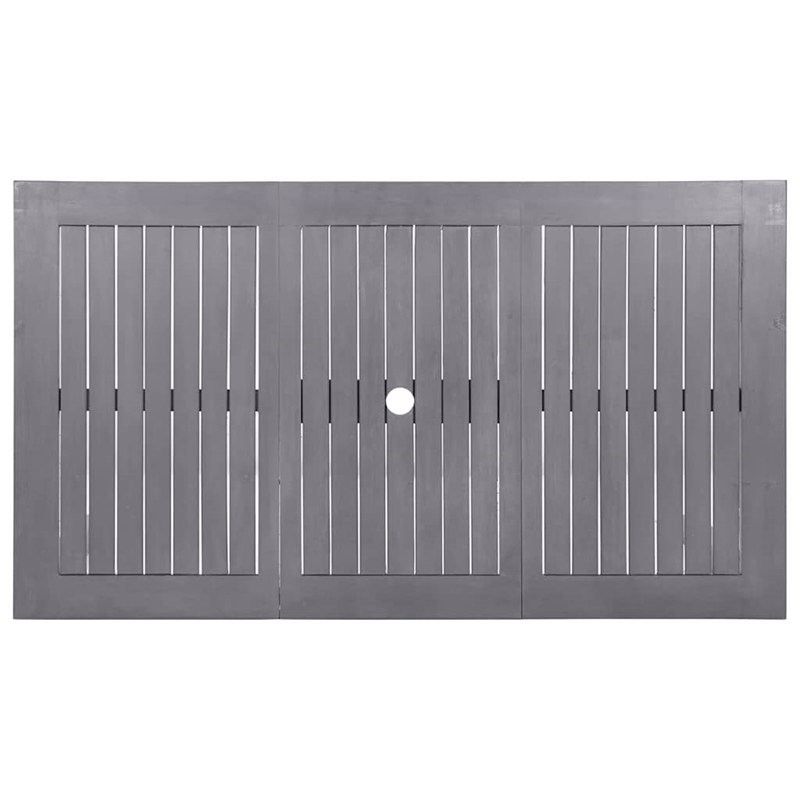 vidaXL Patio Table Gray Wash 55.1