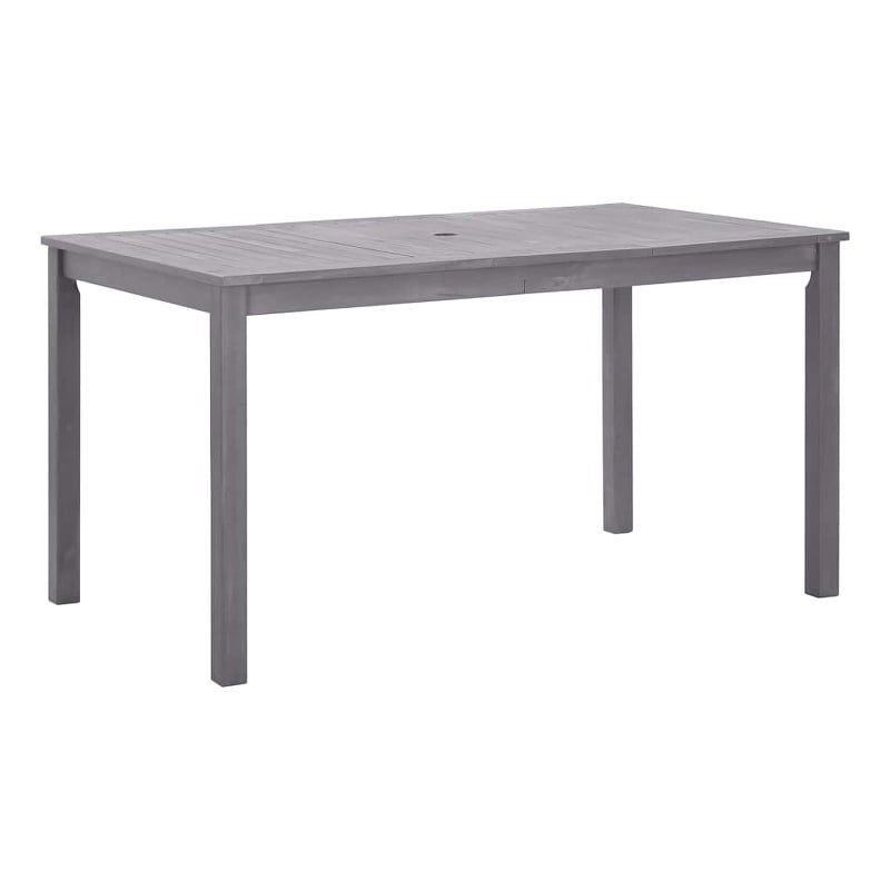 vidaXL Patio Table Gray Wash 55.1