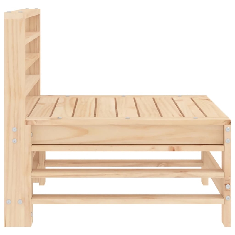 vidaXL Patio Middle Sofa Solid Wood Pine