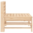 vidaXL Patio Middle Sofa Solid Wood Pine