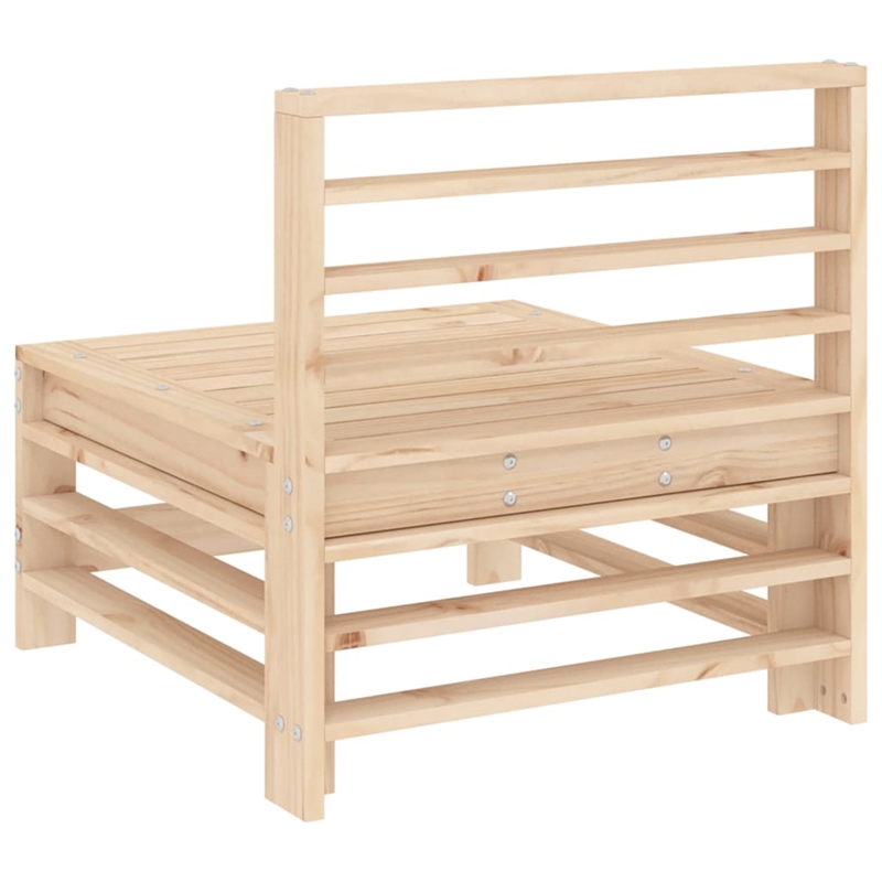 vidaXL Patio Middle Sofa Solid Wood Pine