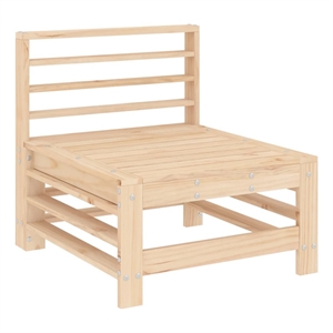 vidaXL Patio Middle Sofa Solid Wood Pine