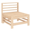 vidaXL Patio Middle Sofa Solid Wood Pine