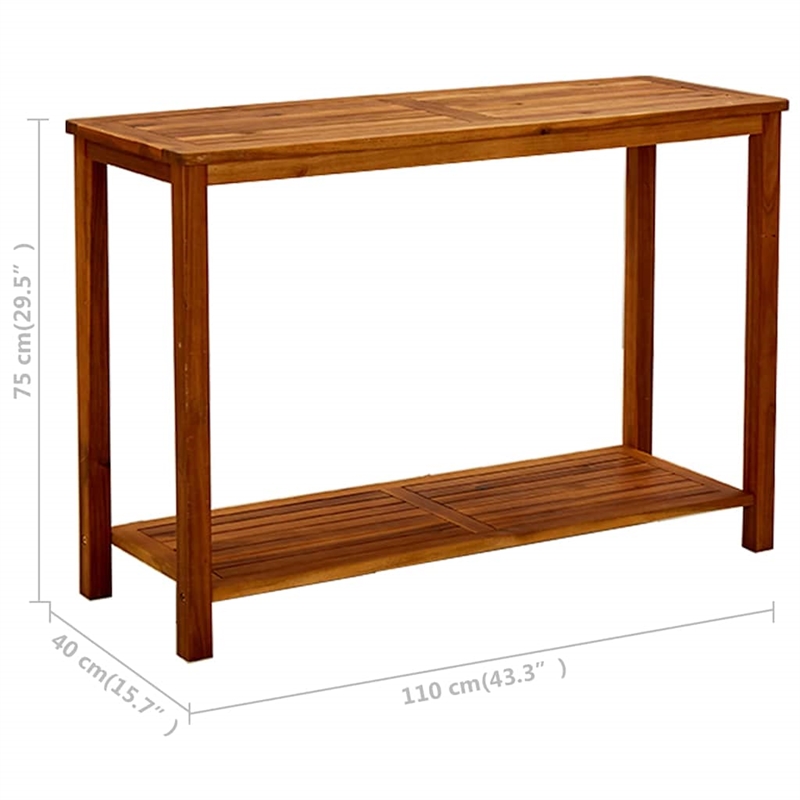 vidaXL Patio Console Table 43.3
