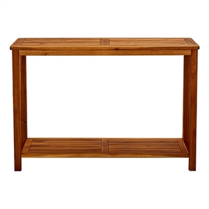 vidaXL Patio Console Table 43.3&quotx15.7&quotx29.5&quot Solid Acacia Wood