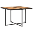 vidaXL Garden Dining Set Black/Cream White