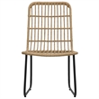 vidaXL 3 Piece Bistro Set Poly Rattan Oak
