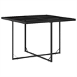 vidaXL Garden Dining Set Black/Cream White