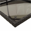 vidaXL 7 Piece Patio Dining Set with Cushions Black Poly Rattan
