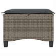 vidaXL Patio Stools with Cushions 2 pcs Gray 21.7