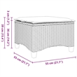 vidaXL Patio Stools with Cushions 2 pcs Gray 21.7