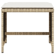 vidaXL Patio Stools with Cushions 4 pcs Beige 15.7