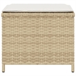 vidaXL Patio Stools with Cushions 4 pcs Beige 15.7