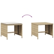 vidaXL Patio Stools with Cushions 4 pcs Beige 15.7