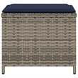 vidaXL Patio Stools with Cushions 4 pcs Gray 15.7