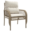 vidaXL 4 Piece Patio Sofa Set with Cushions Beige Poly Rattan