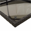 vidaXL Garden Dining Set Black/Cream White Poly Rattan Medium Foldable