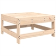 vidaXL Patio Footstool with Cushion Solid Wood Pine