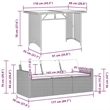 vidaXL 2 Piece Patio Dining Set with Cushions Black Poly Rattan