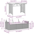 vidaXL 2 Piece Patio Dining Set with Cushions Gray Poly Rattan