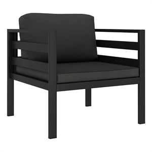 vidaXL Single Sofas 2 pcs with Cushions Aluminum Anthracite