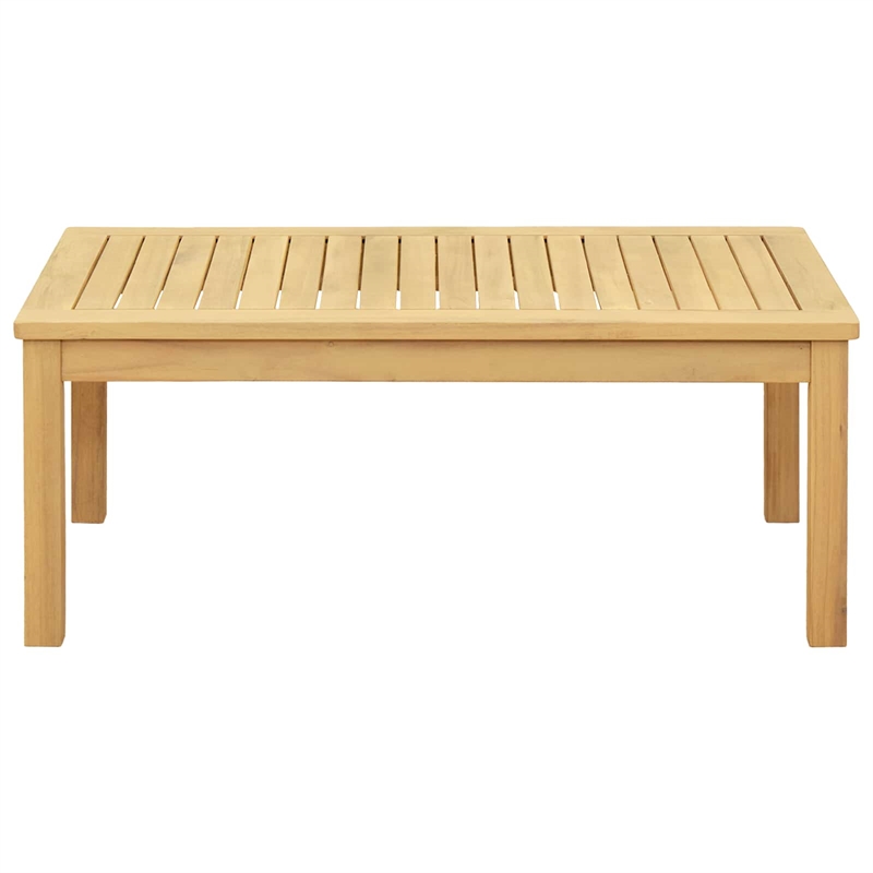 vidaXL Coffee Table Light Acacia 35.43 x 19.69 x 14.17 in